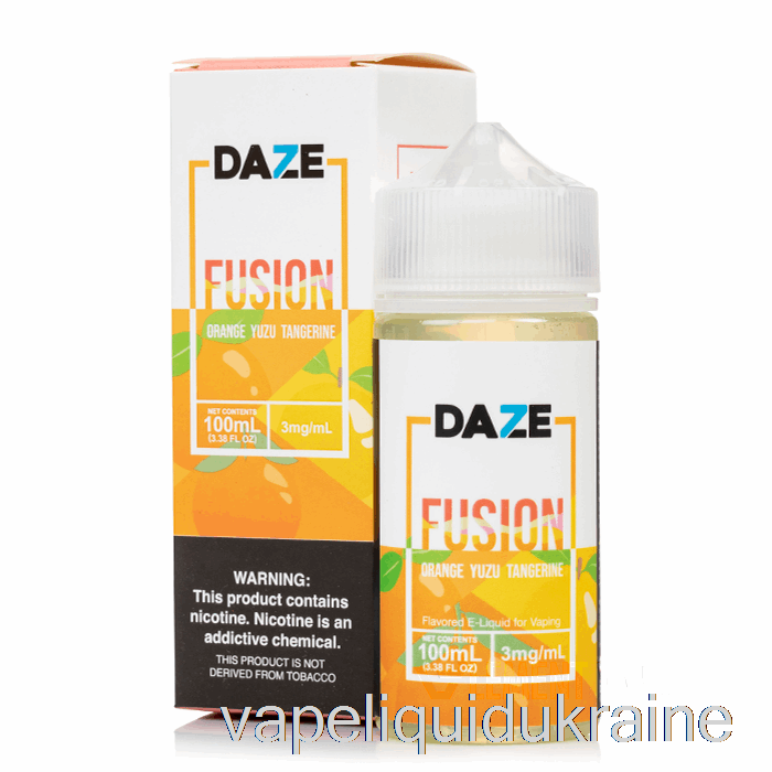 Vape Liquid Ukraine Orange Yuzu Tangerine - 7 Daze Fusion - 100mL 0mg